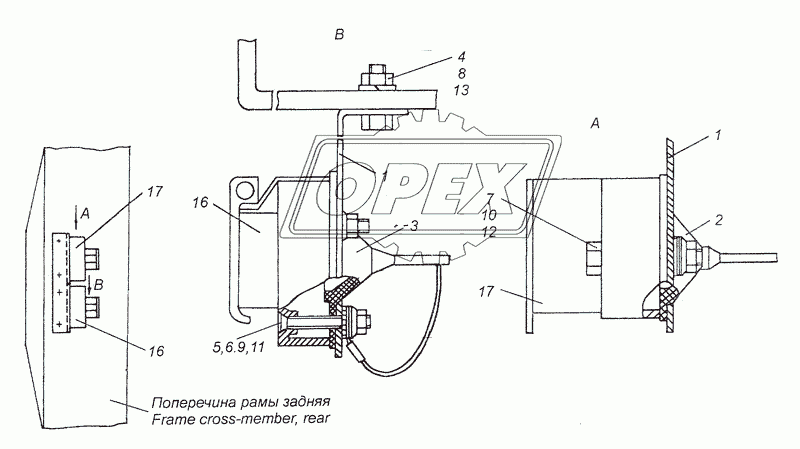43114-3723003-70 Установка розеток прицепа